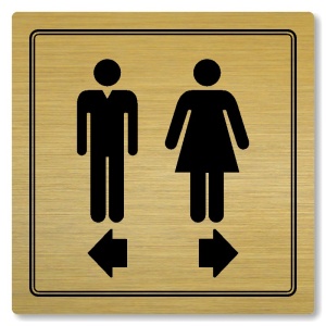 WC rozdělovník, 148x148mm, zlatá, Utah